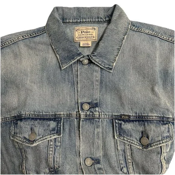 Polo Ralph Lauren Barstow Denim Trucker Jacket Mens Big Tall XLT Western NWOT - Picture 8 of 14